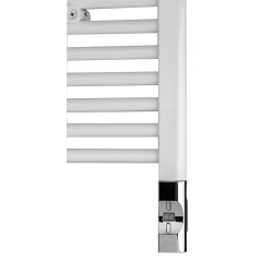 Elektrická vykurovacia tyč s termostatom a diaľkovým ovládaním,900W,D-tvar,chrom