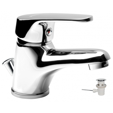 Umývadlová batéria s výpusťou SMILE chróm