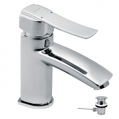 Umývadlová batéria s výpusťou VENETO chróm