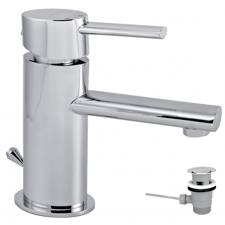 Umývadlová batéria s výpusťou OVAL chróm