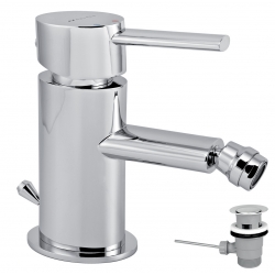 Bidetová batéria s výpusťou OVAL chróm