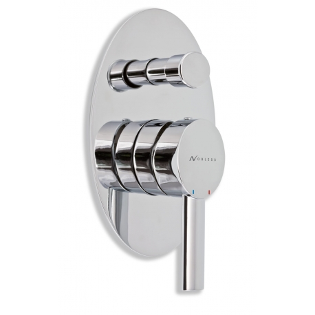 Vaňová sprchová batéria s prepínačom OVAL chróm