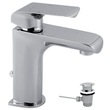 Umývadlová batéria s výpusťou KVADRO chróm