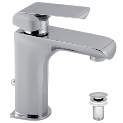 Umývadlová batéria s kovovou výpusťou KVADRO chróm