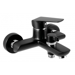 Nástenná vanová batéria bez príslušenstva čierna