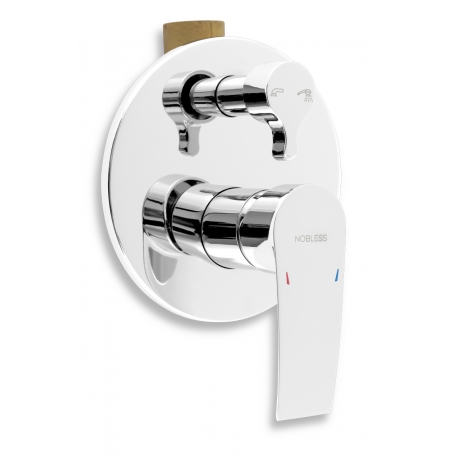 Vaňová a sprchová podomietková batéria s prepínačom