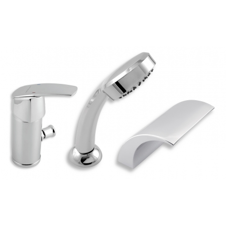 Vaňová batéria Metalia 56 chróm