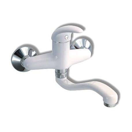 Drezová umývadlová batéria 150 mm Metalia 55 biela-chróm