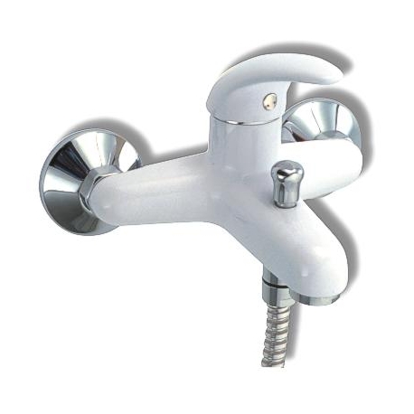 Vaňová batéria bez sprchy 150 mm Metalia 55 biela-chróm