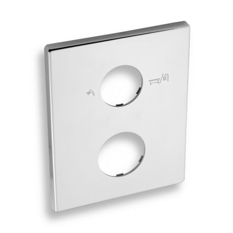 Kryt podomietkového boxu s prepínačom obdĺžnik chróm