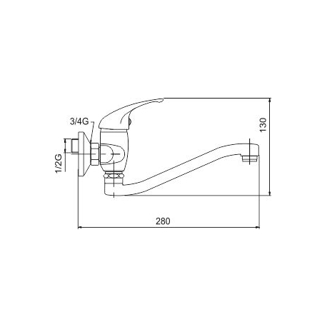 Drezová umývadlová batéria 150 mm Metalia 55 chróm