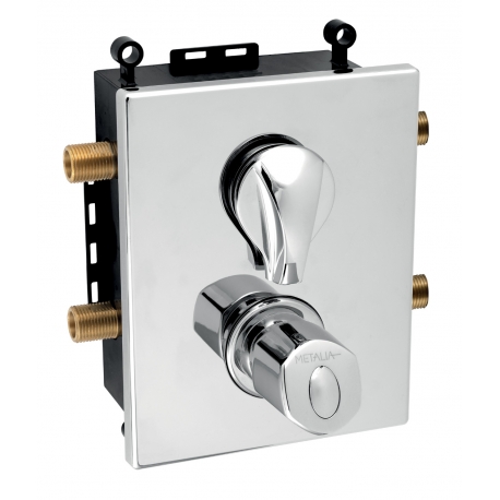 Podomietková termostatická batéria s boxom 2 vývody