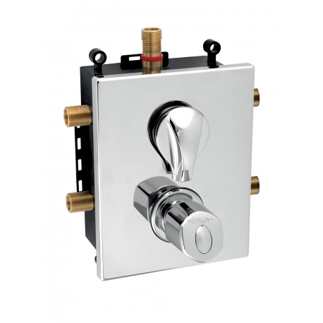 Podomietková termostatická batéria s boxom 3 vývody