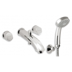 Vaňová batéria 3 otvorová Metalia 57 chróm