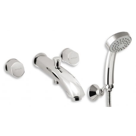 Vaňová batéria 3 otvorová Metalia 57 chróm