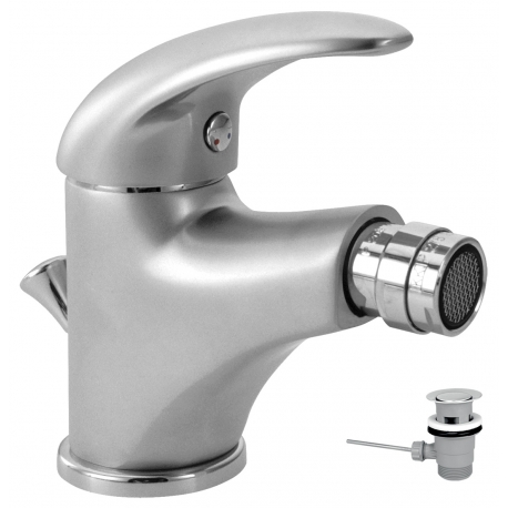 Bidetová batéria s výpusťou Metalia 55 satino