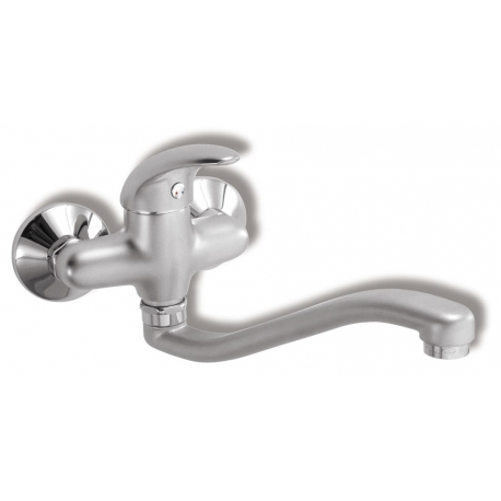 Drezová umývadlová batéria 100 mm Metalia 55 satino