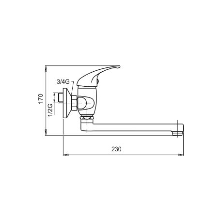 Umývadlová drezová batéria 100 mm Metalia 55 satino