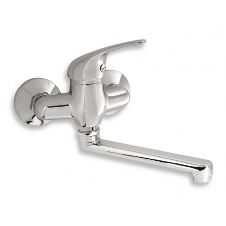 Umývadlová drezová batéria 100 mm Titania Iris chróm