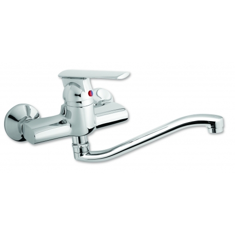 Drezová umývadlová batéria 150 mm Techno chróm