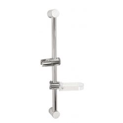 Posuvný držiak sprchy s mydelničkou chróm