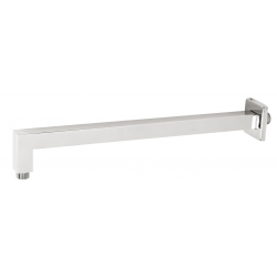 Rameno pevnej sprchy hranaté zo steny 400 mm chróm