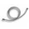 Sprchová hadica plastová, 120 cm, strieborná