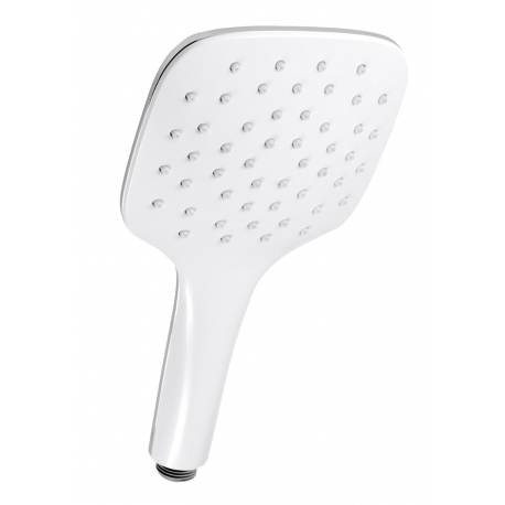 Sprchová ružica 1-polohová, biela-chróm