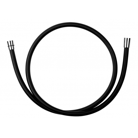 Sprchová hadica plastová, 150 cm, čierna