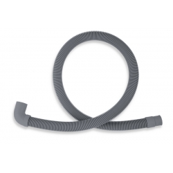 Práčková vypúšťacia hadica s kolenom 300 cm šedá-300cm