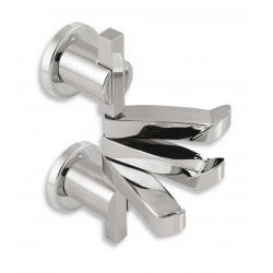 Trojháčik otočný Metalia 2 chróm