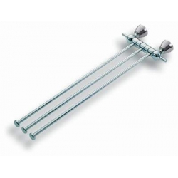 Trojramenný držiak uterákov Metalia 3 chróm
