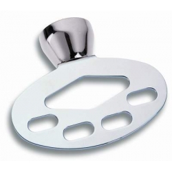 Držiak zubných kefiek a pasty Metalia 3 chróm