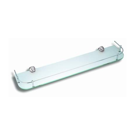 Polička zaoblená so zábradlím Metalia 3 satino