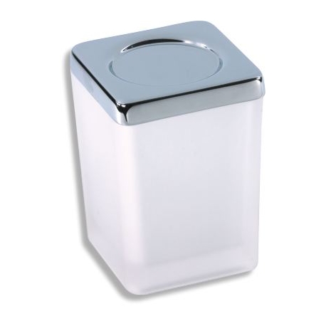 Dóza na kúpeľňovú soľ Metalia 4 chróm