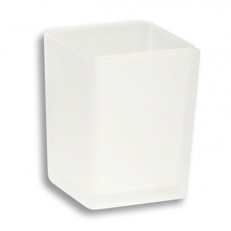 Náhradná dóza na kúpeľňovú soľ sklo pieskované