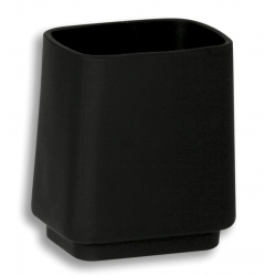 Držiak zubných kefiek a pasty na post. Metalia čierna-chróm