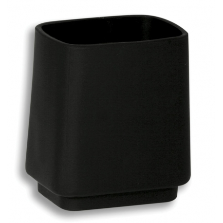 Držiak zubných kefiek a pasty na post. Metalia čierna-chróm