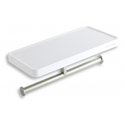 Polička s držiakom role papiera