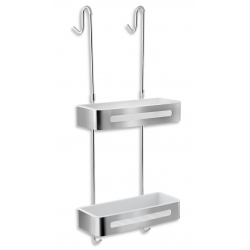 Dvojitá polica nerezová závesná