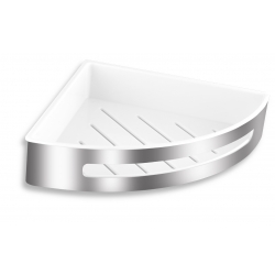 Sprchová polička rohová nerezová veľká