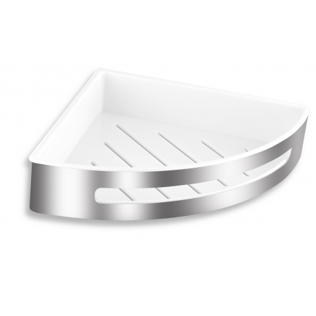 Sprchová polička rohová nerezová veľká