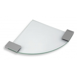 Rohová polička Metalia 9 chróm