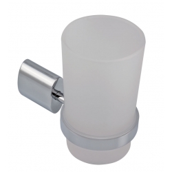 Držiak zubných kefiek a pasty sklo Metalia 10 chróm