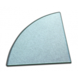 Sklo rohovej poličky číre