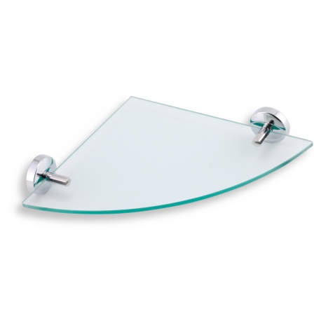 Rohová polička Metalia 11 chróm