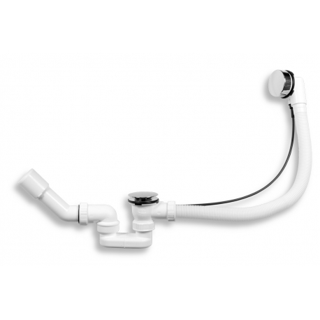 Automatická vaňová výpusť, vaňový sifón 50, chróm
