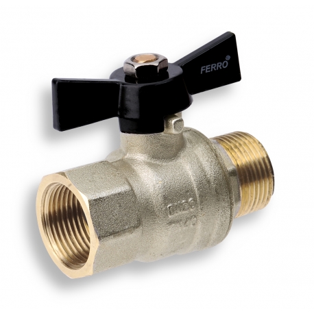 Luxusný guľový plnoprietokový kohút - motýlik ŠM 1/2"