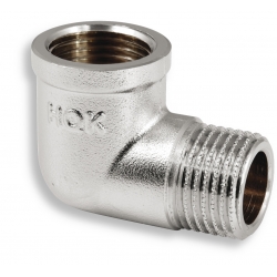 Koleno ŠM 1/2" chróm