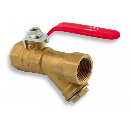 Guľový kohút s filtrom 1/2"